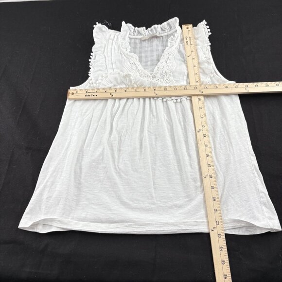 Loft Sleeveless White Top  Women's size‎ Small Blouse - Picture 4 of 6